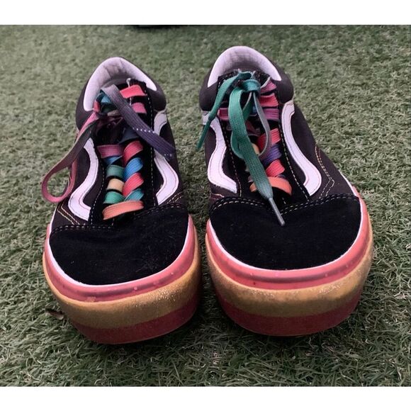 Vans Old Skool Stacked Glitter Colorful Sneaker Gym Shoes M 6.5 W 8 - Picture 8 of 10